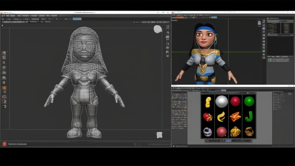 ขั้นตอนการสร้างโมเดล 3D สำหรับเกมสล็อตโดยใช้โปรแกรม ZBrush และ Blender