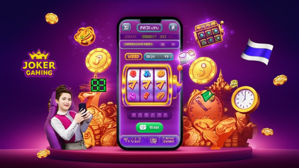 ภาพประกอบผู้เล่นเกมสล็อตออนไลน์ชาวไทยใช้ฟีเจอร์ตั้งเวลาเล่นสล็อตอัตโนมัติบนมือถือ เน้นความสะดวก รวดเร็ว และปลอดภัย