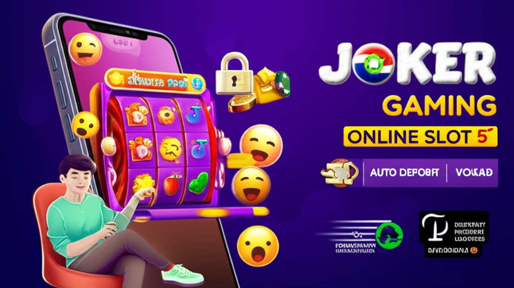 ผู้เล่นเกมสล็อตออนไลน์ชาวไทยที่มีความสุขและมีสติขณะเล่น Joker Gaming บนมือถือในสภาพแวดล้อมที่ปลอดภัยและรวดเร็ว