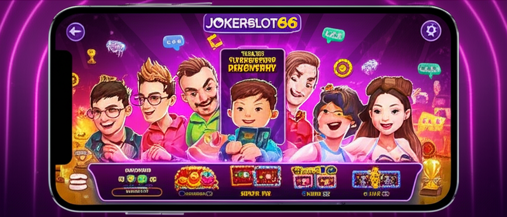 ภาพกลุ่มผู้เล่นเกมสล็อตออนไลน์ชาวไทยที่สร้าง Clan และ Guild บนแพลตฟอร์ม JokerSlot66 พร้อมสัญลักษณ์การแข่งขันทีมและฟีเจอร์โซเชียลเกมมิ่ง