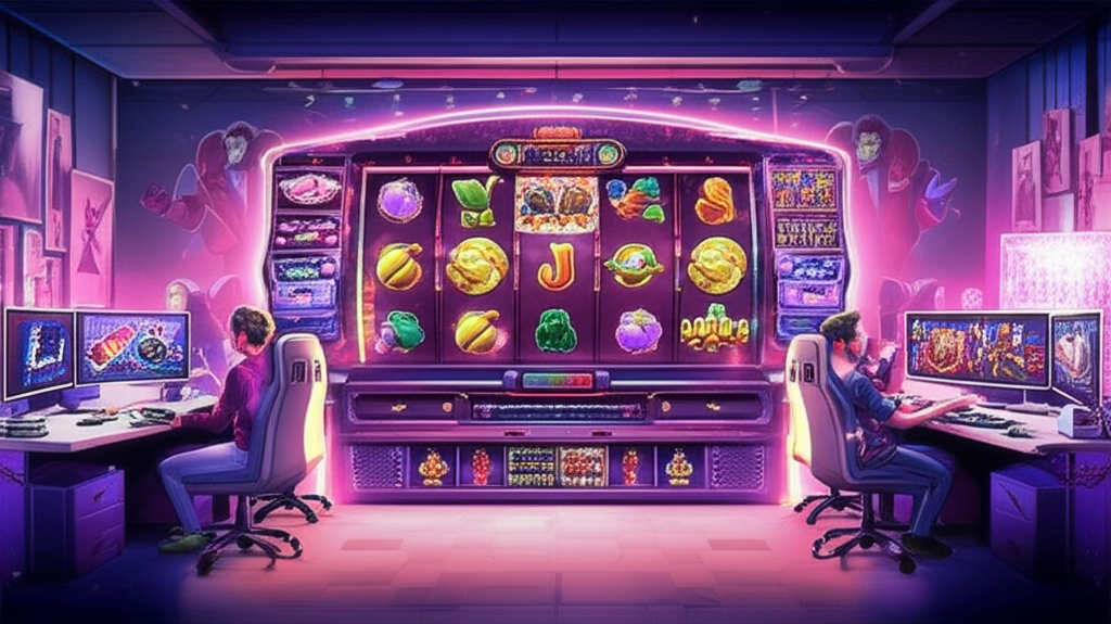 ภาพประกอบเบื้องหลังการสร้างแอนิเมชันเกมสล็อต Joker Gaming แสดงขั้นตอนการออกแบบและพัฒนาเกมอย่างมืออาชีพ