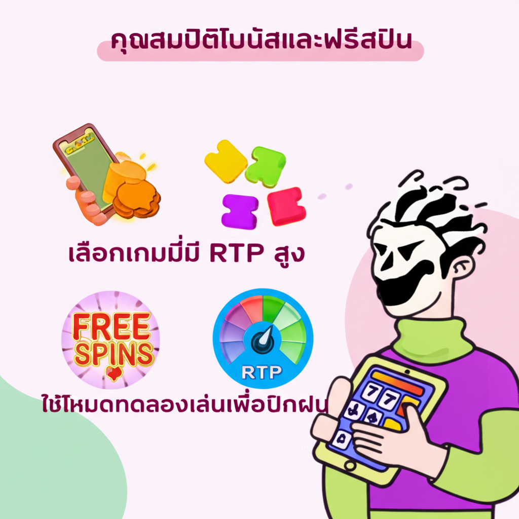 อินโฟกราฟิกแนะนำเทคนิคเล่นสล็อตเกมใหม่ Joker Gaming ให้แตกง่ายและได้กำไร