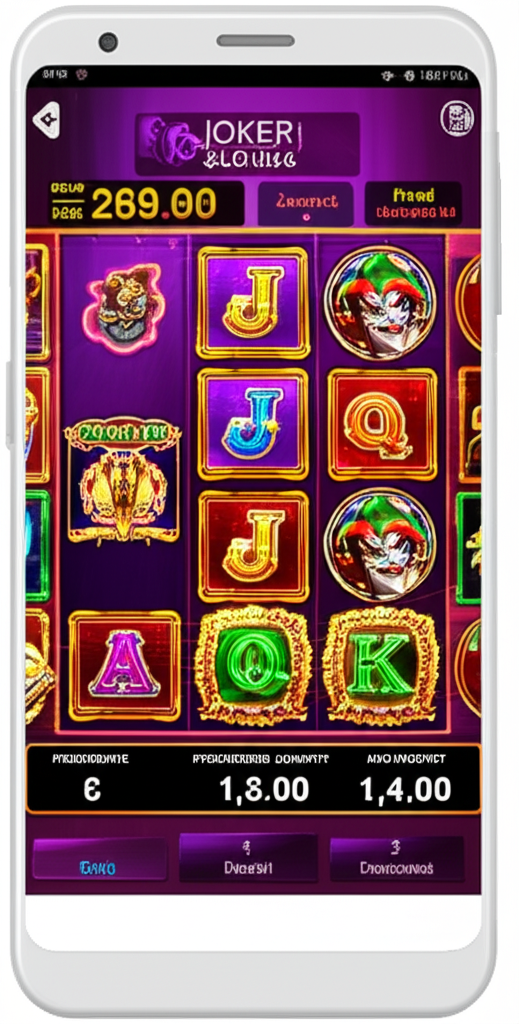 หน้าจอเกมสล็อต Joker Gaming แสดงแจ็คพอตโปรเกรสซีฟและแจ็คพอตคงที่ พร้อมระบบฝาก-ถอนออโต้
