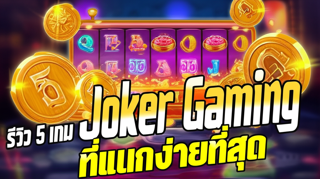 ภาพประกอบรีวิว 5 เกม Joker Gaming ที่แตกง่ายที่สุด พร้อมสัญลักษณ์สล็อตและแจ็คพอต