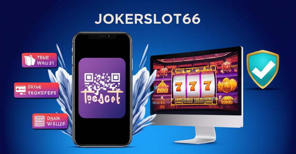 ภาพระบบฝาก-ถอนออโต้ของ JokerSlot66 ที่รวดเร็ว ปลอดภัย และสะดวกสบาย พร้อมไอคอน True Wallet ธนาคาร และ QR Code