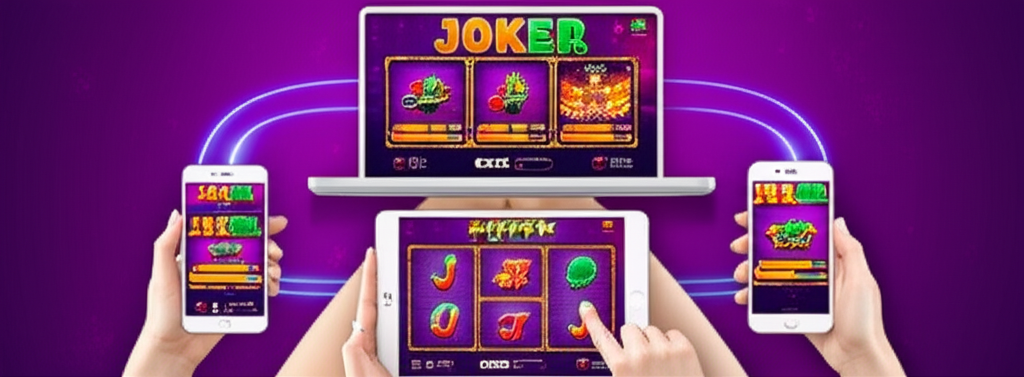 ประสบการณ์เล่นเกมสล็อต Joker แบบข้ามแพลตฟอร์มบนมือถือ แท็บเล็ต และคอมพิวเตอร์ พร้อมการซิงค์ข้อมูลอัตโนมัติ