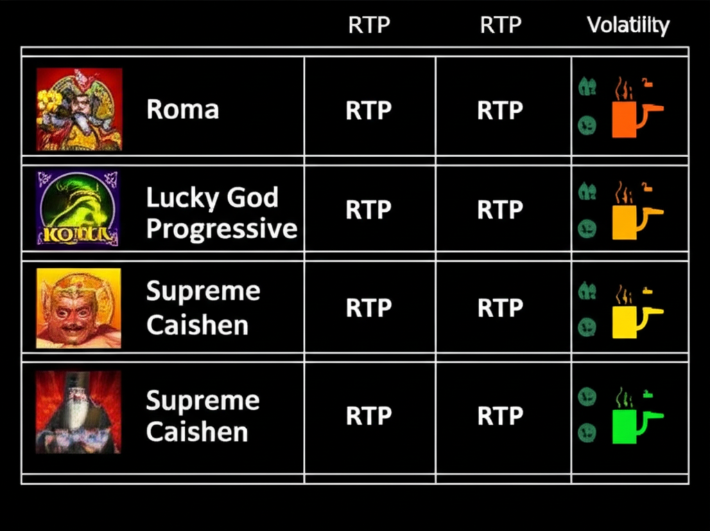 ตารางเปรียบเทียบเกมสล็อต Joker ที่เหมาะกับผู้เล่นทุนน้อย พร้อมข้อมูล RTP และความเสี่ยง