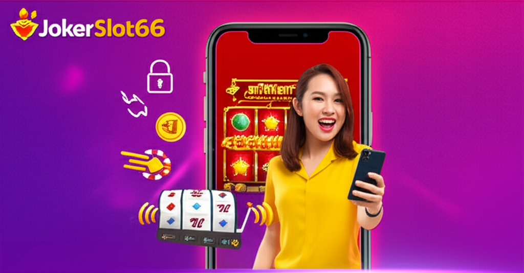 ผู้เล่นเกมสล็อตออนไลน์บนมือถือกับระบบฝาก-ถอนออโต้และเสียงแจ้งเตือนที่ปลอดภัยและรวดเร็วของ JokerSlot66
