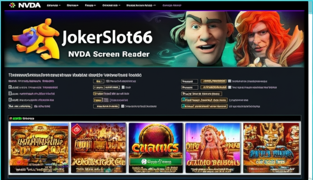 การตั้งค่าโปรแกรม NVDA เพื่อใช้งานบนเว็บไซต์ JokerSlot66 อย่างมีประสิทธิภาพ