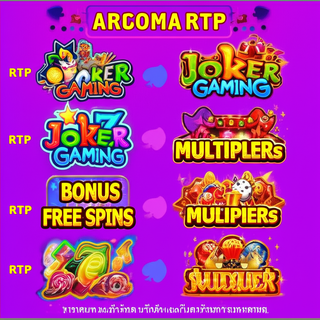 ตารางเปรียบเทียบค่า RTP และความผันผวนของเกมสล็อต Joker Gaming ที่มีฟีเจอร์โบนัสฟรีสปินและตัวคูณ