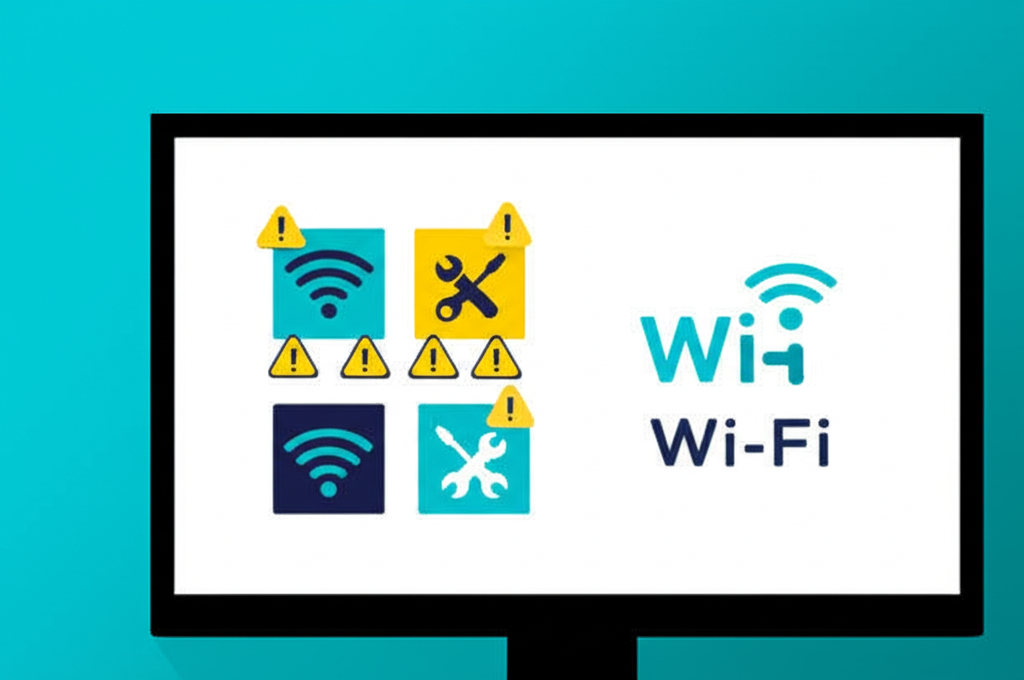 ภาพแสดงการตรวจสอบและแก้ไขปัญหาการเชื่อมต่ออินเทอร์เน็ตบน Smart TV