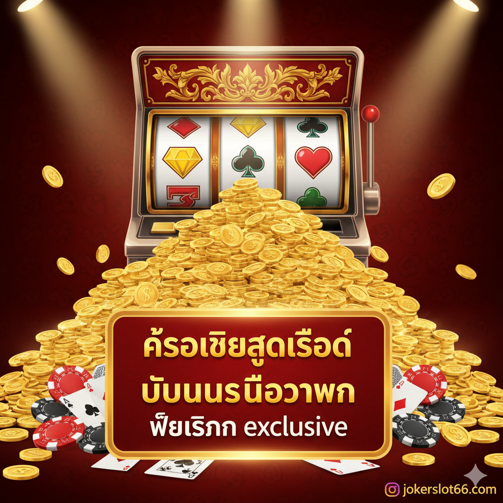 ภาพเน้น 'ข้อเสนอสุดพิเศษ' และ 'โบนัส' โทนสีแดงและทองเข้มเพื่อสื่อถึงมูลค่าและโชคลาภ แสดงเหรียญทองกองโต พร้อมด้วยป้ายหรือแบนเนอร์ขนาดใหญ่ที่มีข้อความภาษาอิตาลีที่โดดเด่นว่า 'BONUS SENZA DEPOSITO' และ 'FREE SPIN ESCLUSIVI' อาจมีสัญลักษณ์ของไพ่หรือชิปคาสิโนประกอบอยู่รอบ ๆ เพื่อเพิ่มความรู้สึกของเกมการพนัน ภาพควรมีแสงสปอตไลท์ส่องลงมาที่โบนัสอย่างชัดเจน เป็นการกระตุ้นให้ผู้เล่นที่สนใจ 'Gratis' เปลี่ยนไปเล่นด้วยเงินจริงเพื่อรับผลประโยชน์เหล่านี้