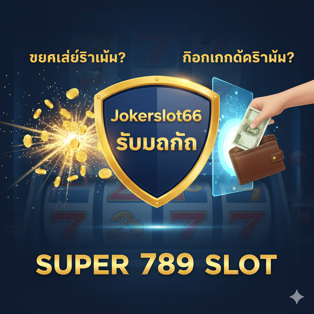 ภาพเน้นความน่าเชื่อถือด้วยสัญลักษณ์โล่และเครื่องหมายถูก พร้อมภาพประกอบโบนัสแตกง่ายและการถอนเงินได้จริง