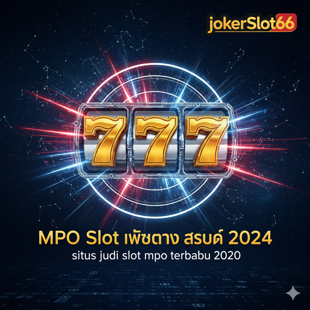 ออกแบบภาพปก MPO Slot เว็บตรง ล่าสุด 2024 โดยมีองค์ประกอบของธงชาติไทยและคำว่า situs judi slot mpo terbaru 2020