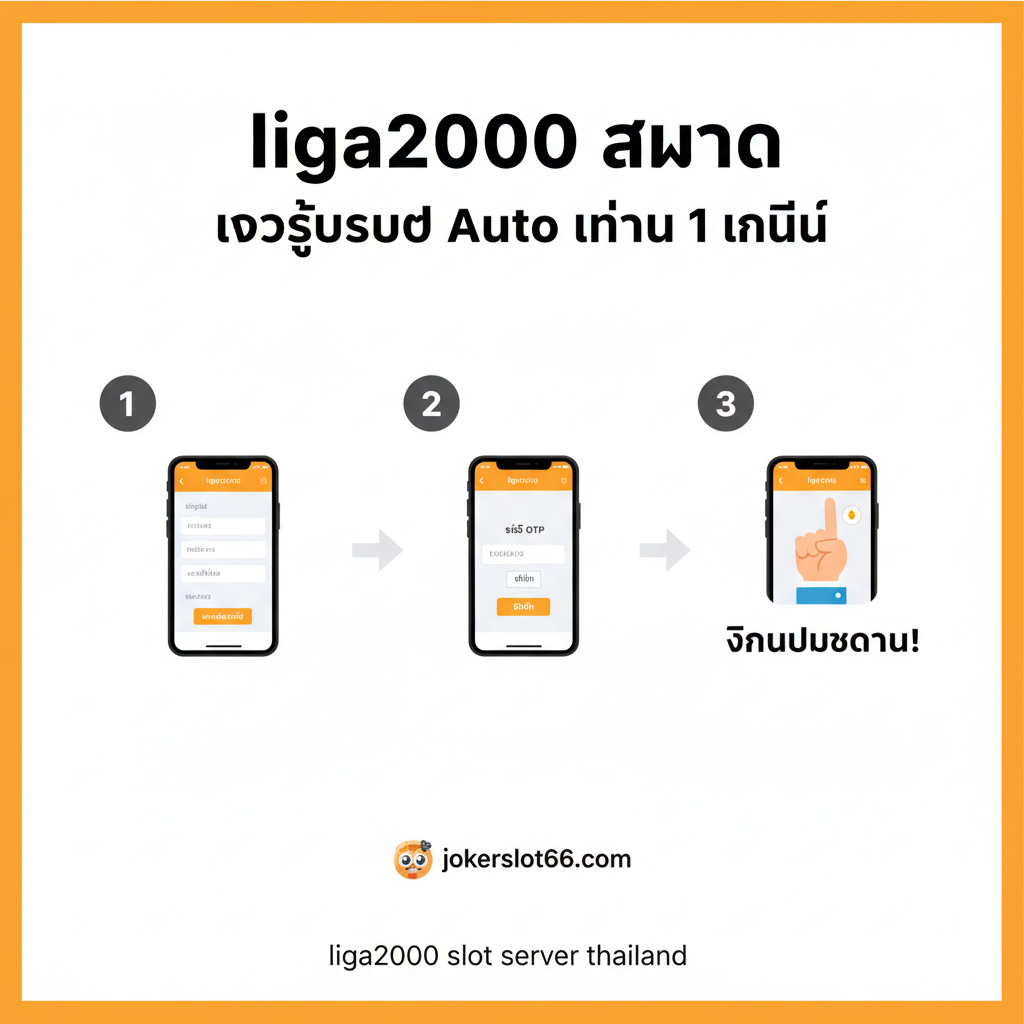 ภาพแสดงขั้นตอนการสมัครสมาชิกและการเข้าสู่ระบบอย่างรวดเร็ว (ภายใน 1 นาที) ด้วยระบบอัตโนมัติ