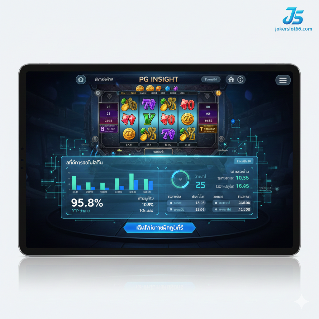 แสดงเกมเดโม่ยอดนิยม 3-4 เกมในรูปแบบการ์ด พร้อมเน้นย้ำว่าเป็นศูนย์รวมเกม PG Slot Demo ใหม่ล่าสุด อัปเดต 2025 และมีโลโก้เล็กๆ ที่บ่งบอกถึง Mobile-First