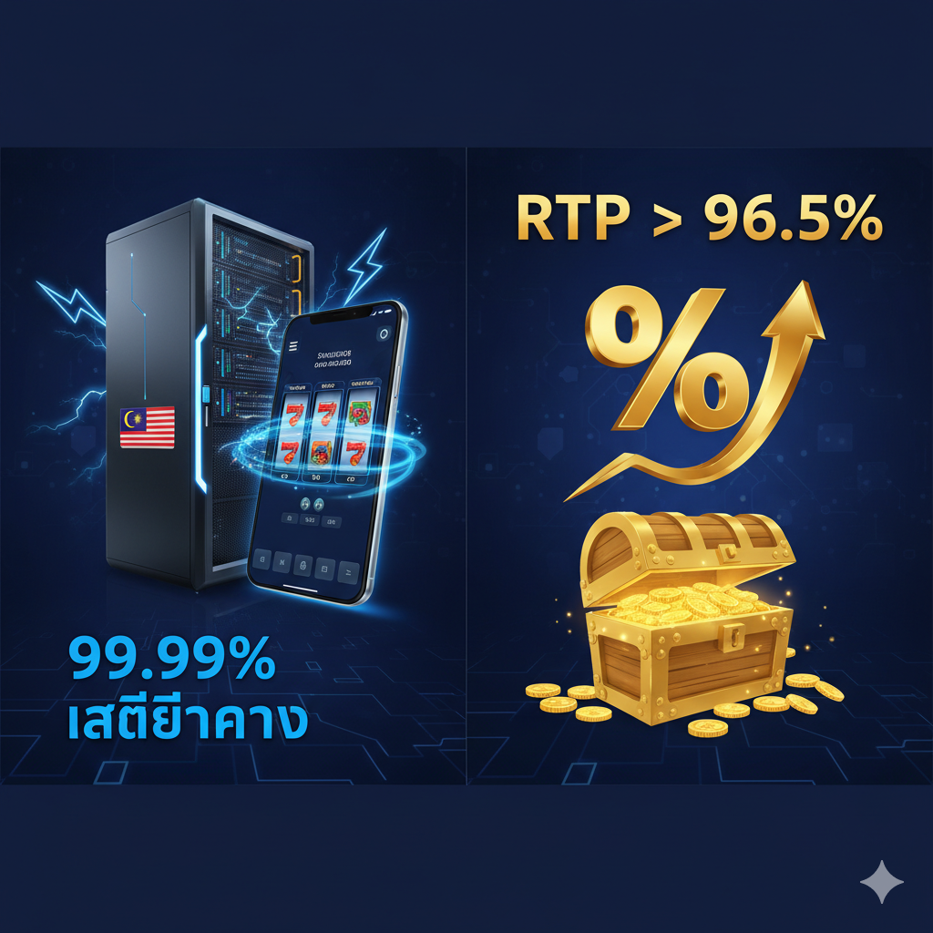 ฟังก์ชั่นเด่น สล็อตเซิร์ฟเวอร์มาเลเซีย ความเร็วสูงและ RTP สูงกว่า 96.5%